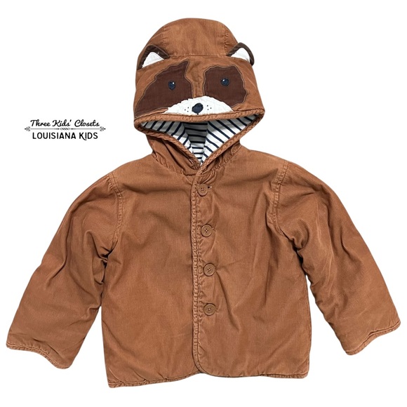 Mini Boden Other - Baby Boden 3-4Y Sprout Dog Appliqué Cord Jacket in Butterscotch